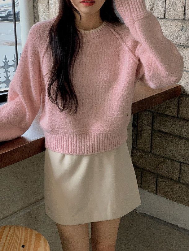 Daily Pintuck Wool Mini Skirt (2color)