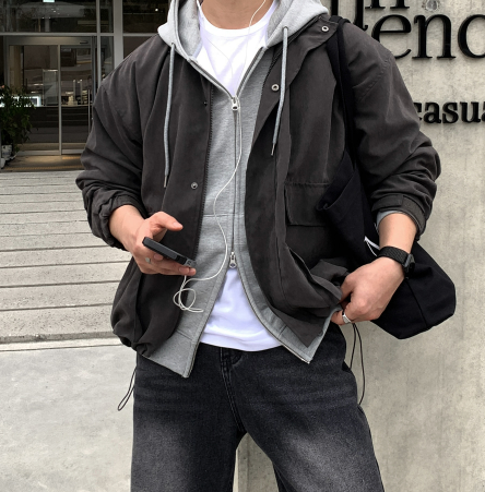 Decrab Washed Light Overfit Night Jacket