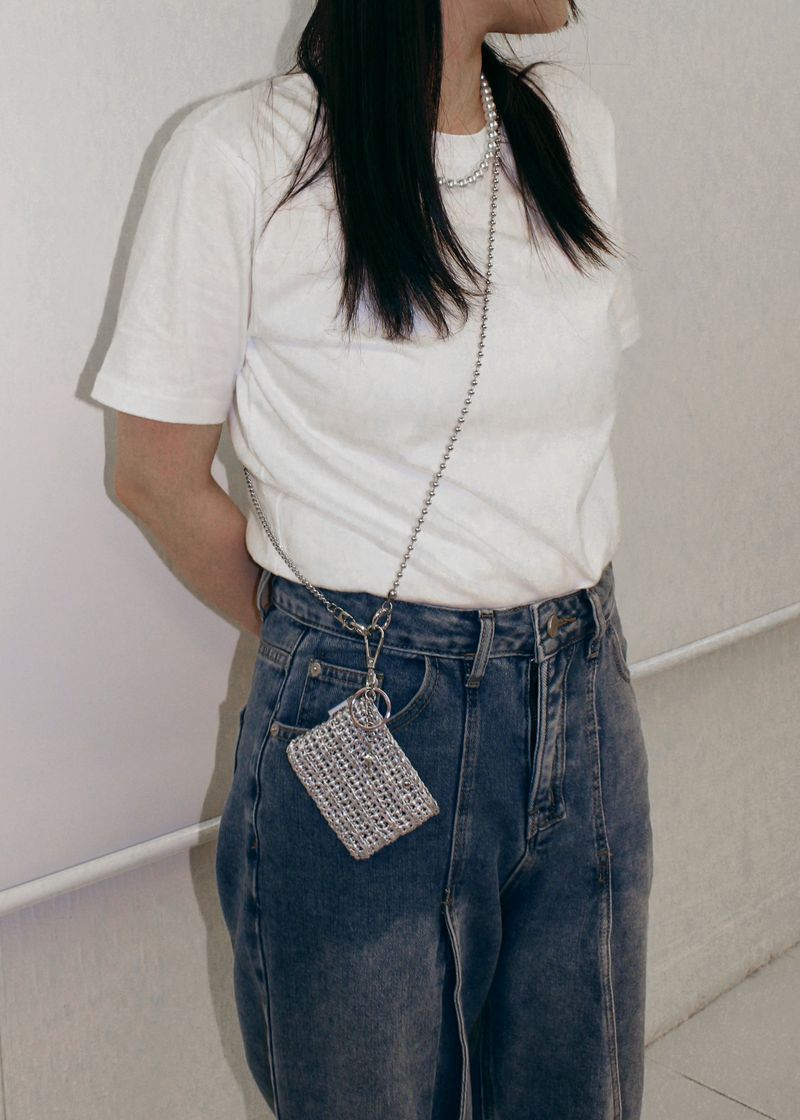 button card wallet (silver)