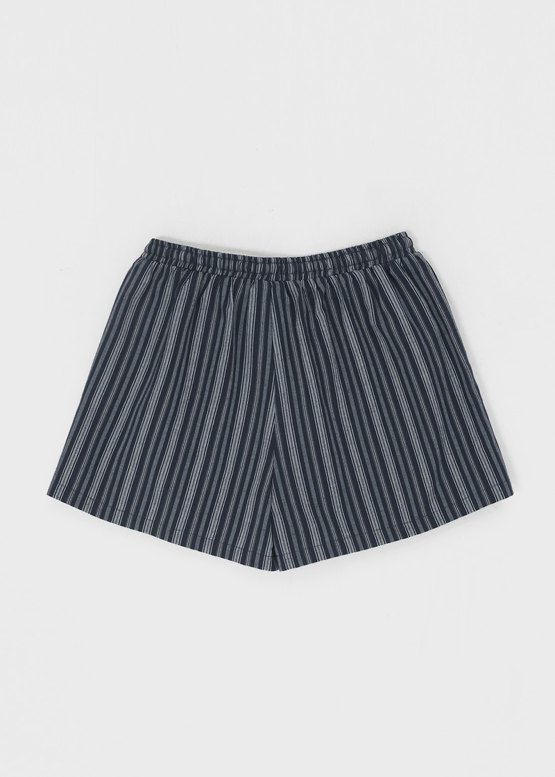 [MADE] Polyp Linen Stripe Banding Shorts