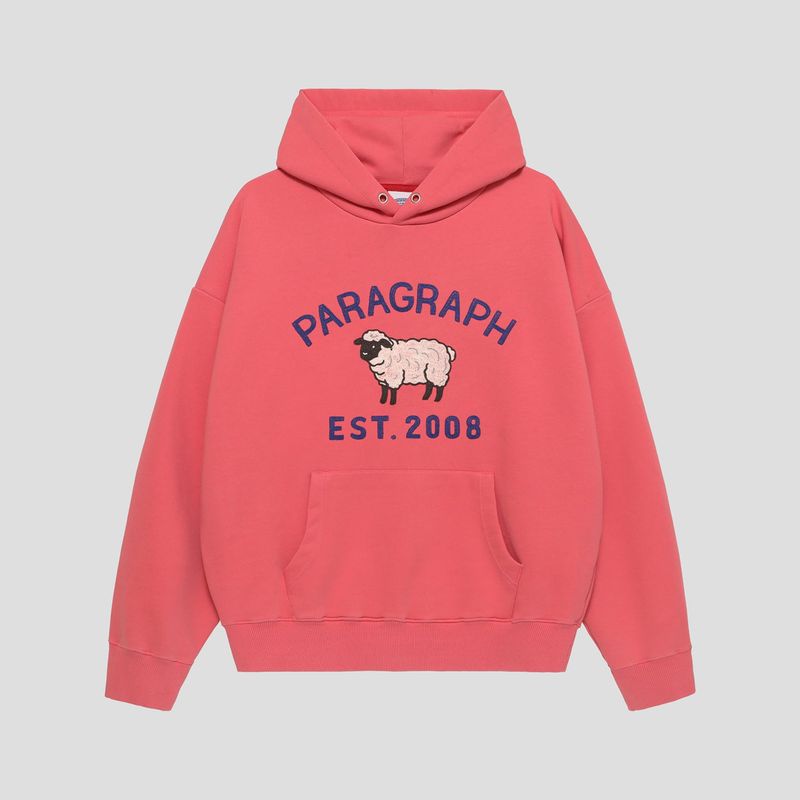 PARAGRAPH（パラグラフ）の「シープフーディー レッド（トップス）」