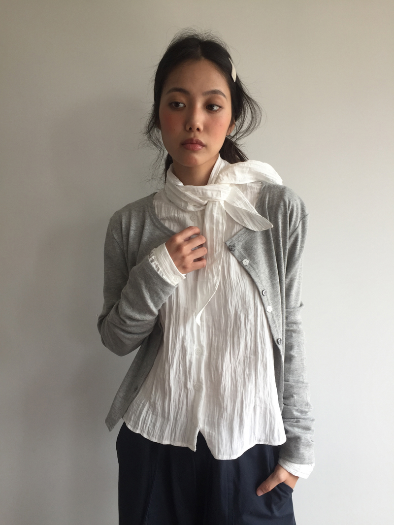 Mer tie blouse (2color)