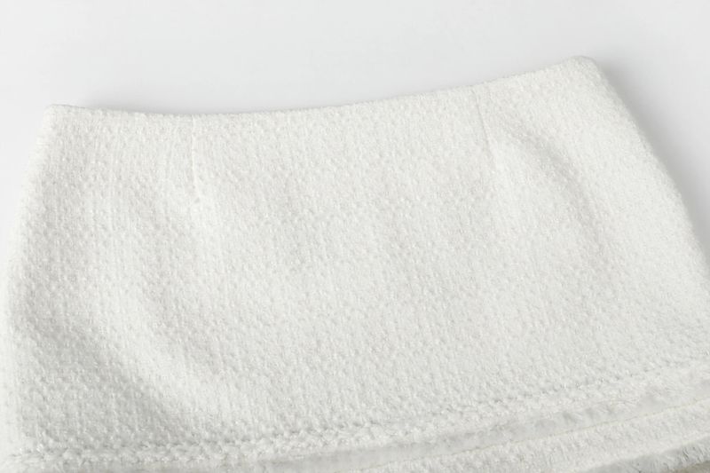 Carrie tweed skirt - ivory 
