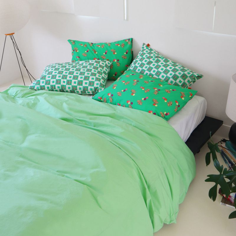 Bear clover pillow case(2color)