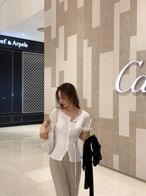 Loop Cooling Short Sleeve Knit Cardigan / 4 colors