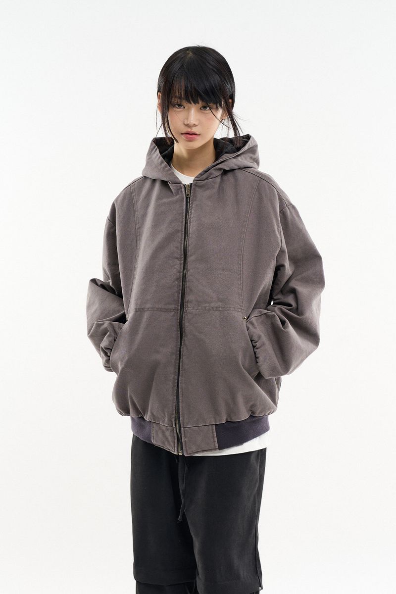 Raucohouse（ラウコハウス）の「Bluff incision bio hooded zip-up jumper（Jackets/Outerwear）」