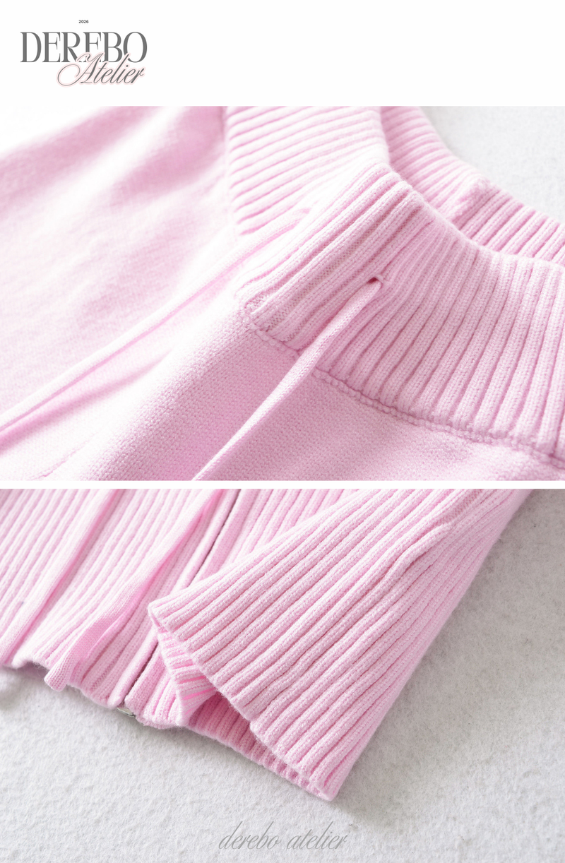 Cozy Knitwear Zip-up Training Set-up (PANTS)