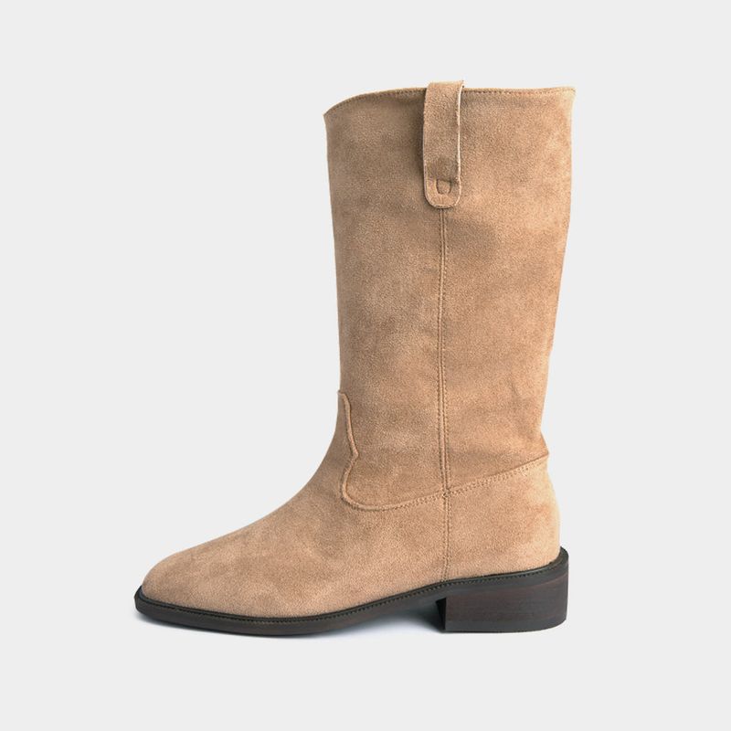 Square toe western boots_B089_3colors_3.5cm