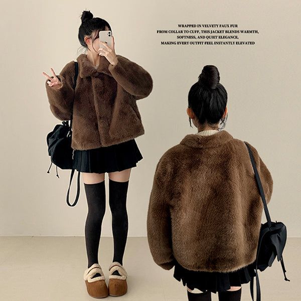 Somi Soft Touch Eco Per Collar Jacket