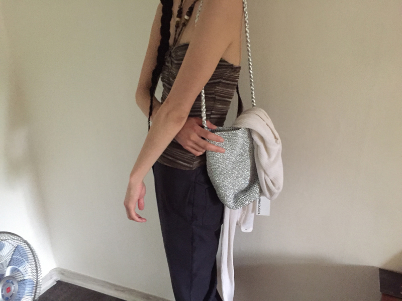Metal Glow Shoulder Bag (2color) 
