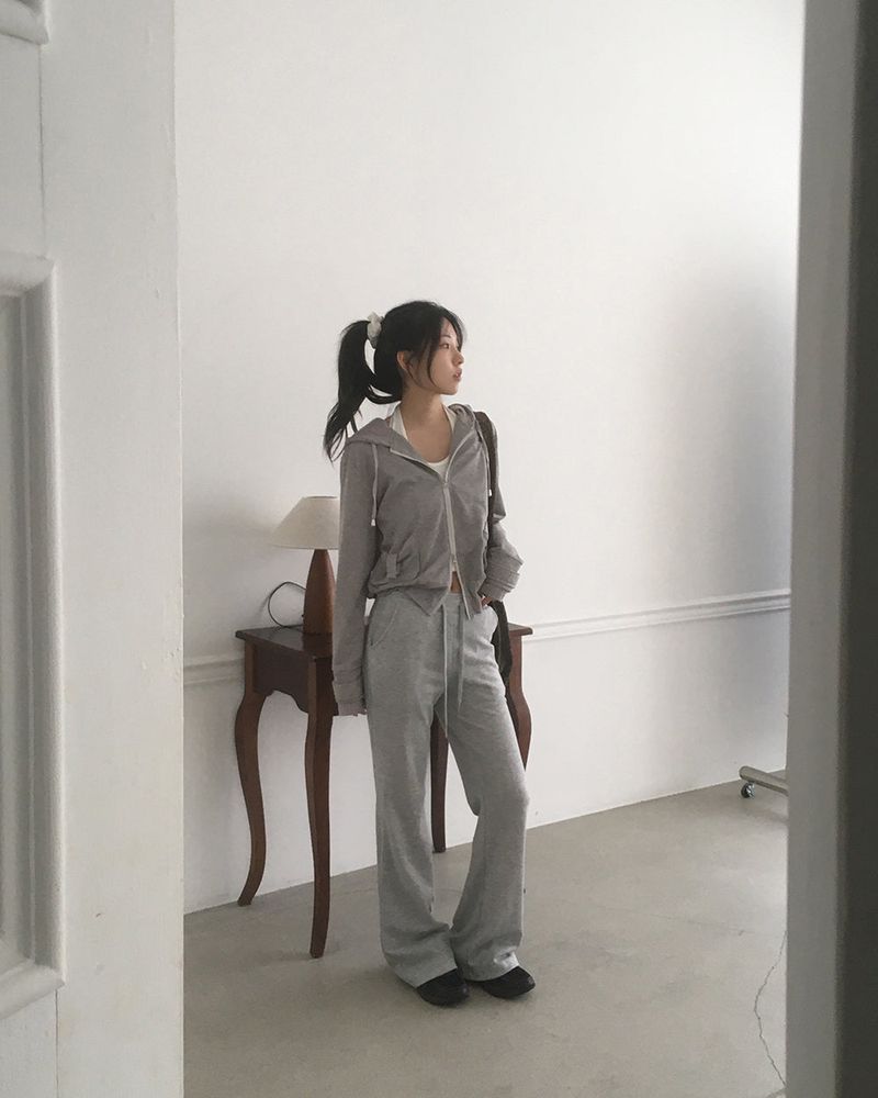 Niu Back Pocket Bootcut Sweat Pants
