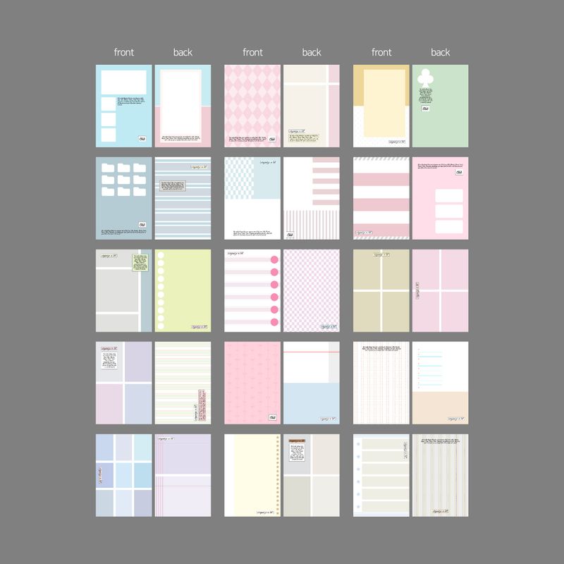 oab a7 inner paper / pattern