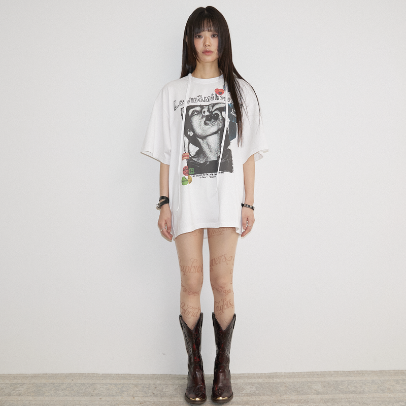 SPAGHETTI ROCK T SHIRT WHT