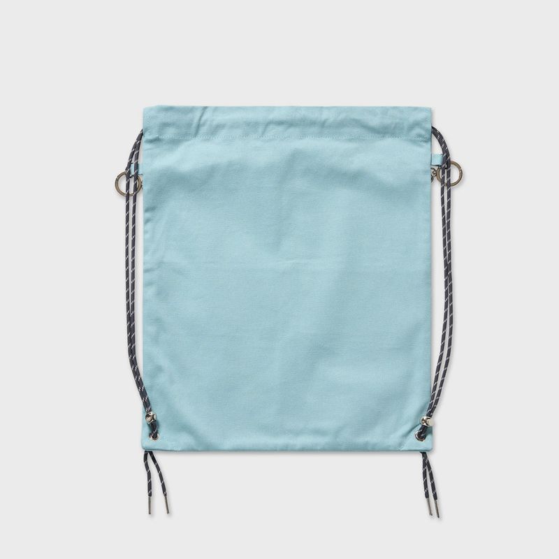 COTTON GYM SACK (FOG BLUE)