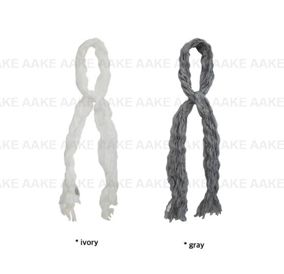 NATURAL PLEATS SCARF