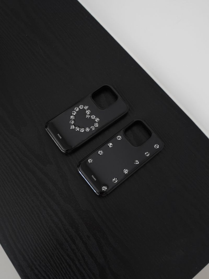 heart stud case (zebra)