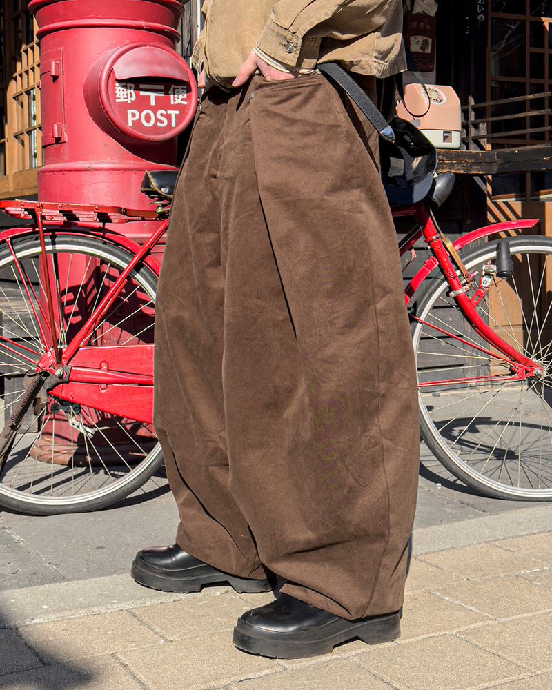 Cuff Bizo Balloon Cotton Pants