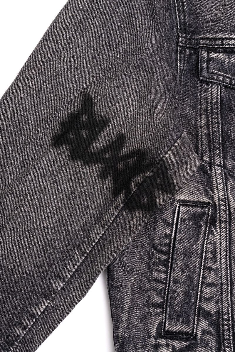 BBD Graffiti Metal Logo Denim Jacket (Vintage Black)
