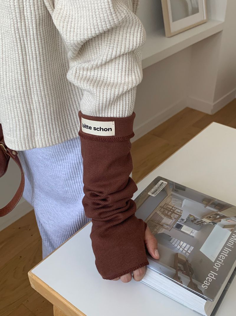 bitteschon label warmer (arms & legs)-brown