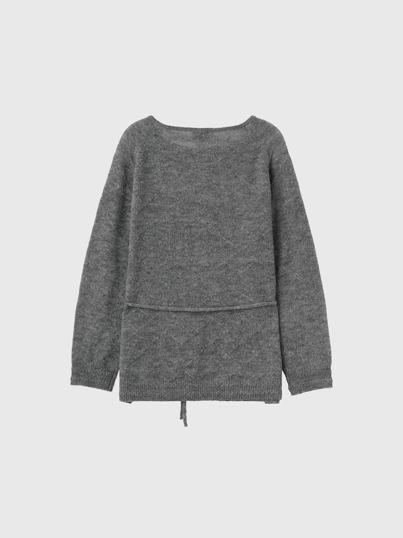 HAIRY DIA SHEER KNIT PULLOVER