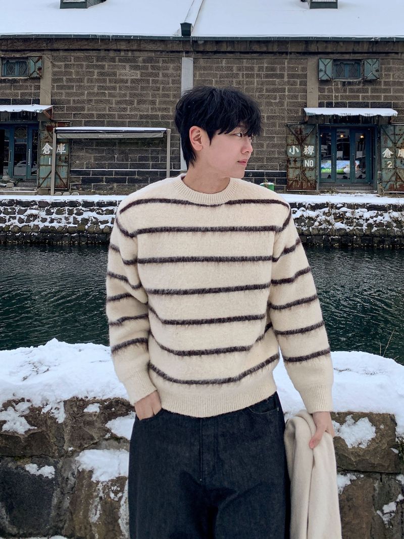 WHAT A LOOK（ワット ア ルック）の「 Er high-density mohair dangara knit（Tops）」