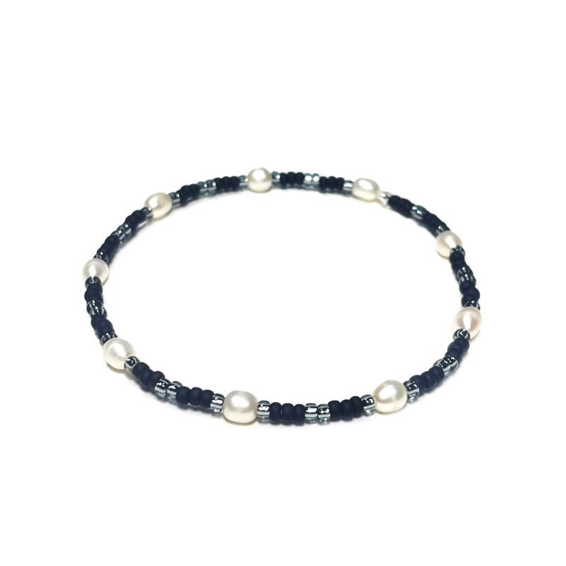 Kichikichiyaya(キチキチヤヤ)の「Kichikichiyaya Bracelet 003 Pearl Black(Accessories)」
