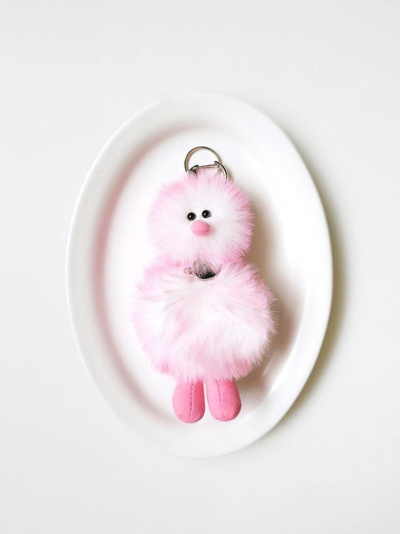 Cosymosy Mini Bird Keyring - Strawberry Sherbet