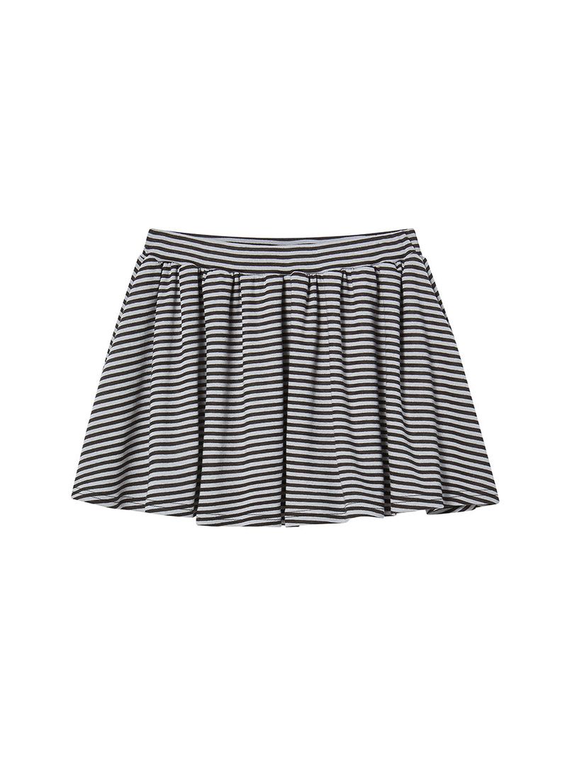 STRIPE FRILL MINI SKIRT (LIGHT PURPLE)