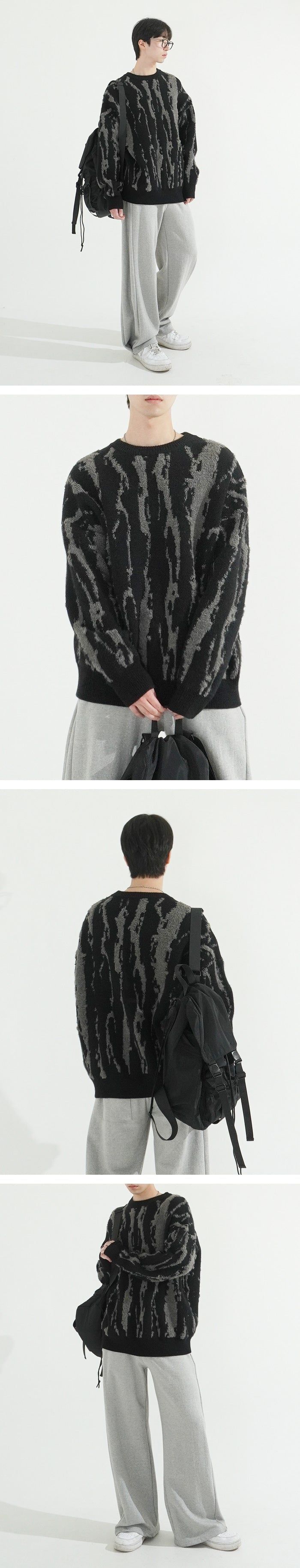 Noise Overfit Knit