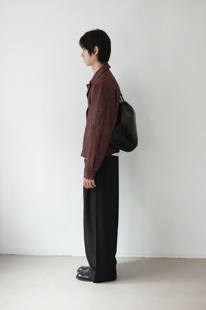 leather double strap bag