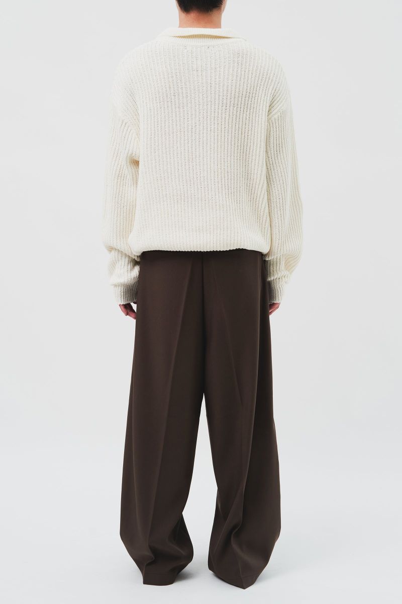 Oriental Rope Wide Trousers (2color)