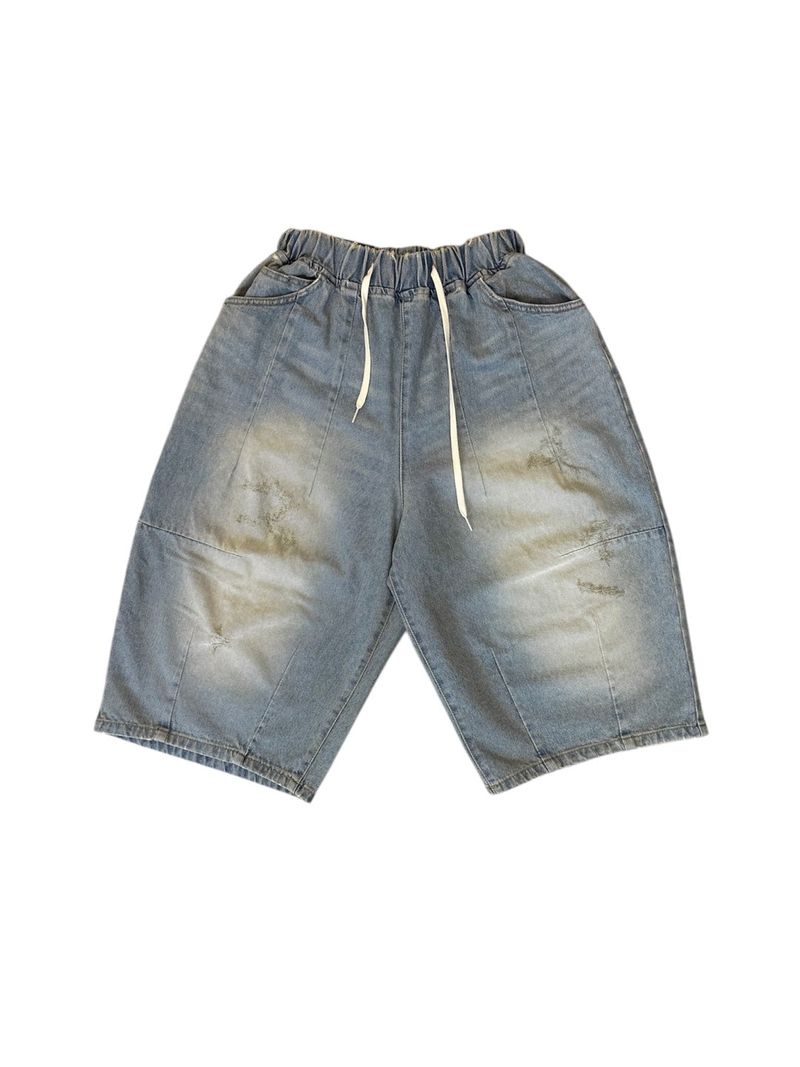 Grain-Damaged Bermuda Shorts (2 Colors)