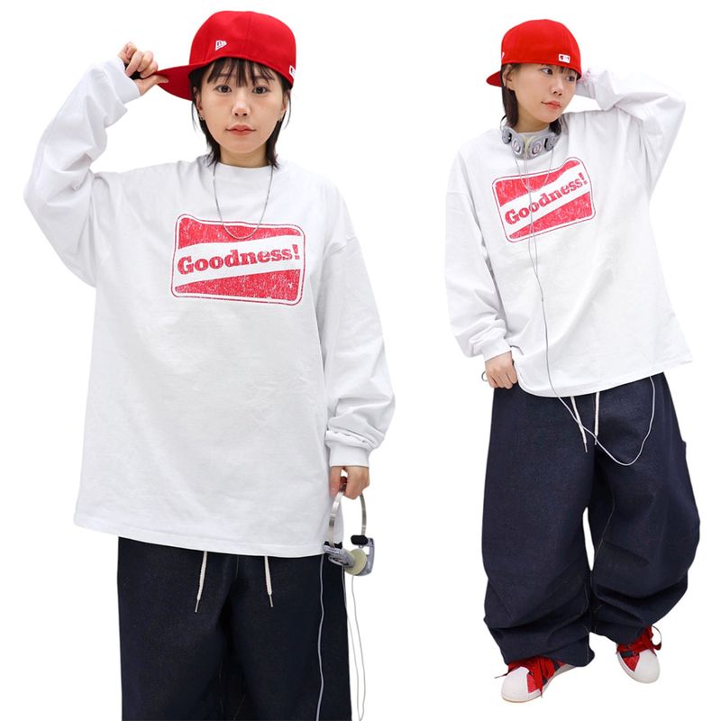 Oversized Goodness Sleeve Long Sleeve Tee