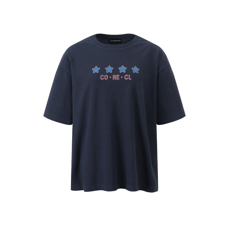 4 Star Artwork T-Shirt (Navy)