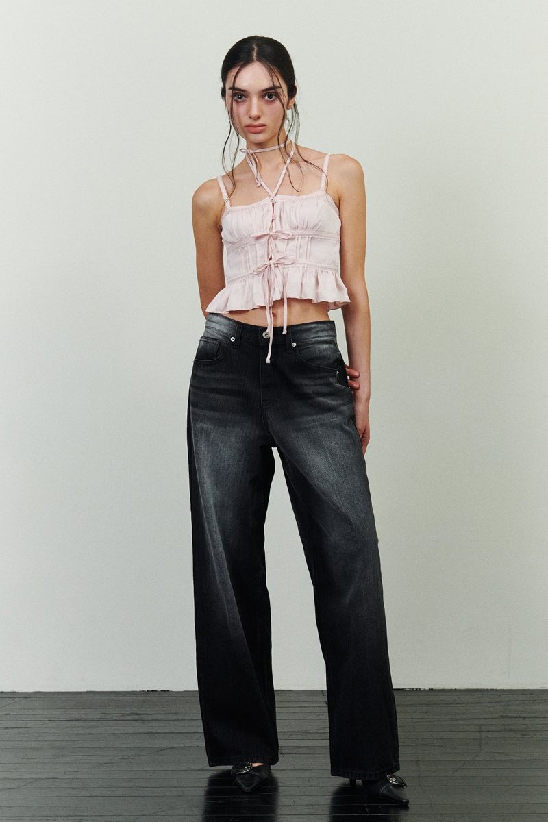 PAIN OR PLEASURE（ペインオアプレジャー）の「WHISPER SATIN TOP pink（Tops）」
