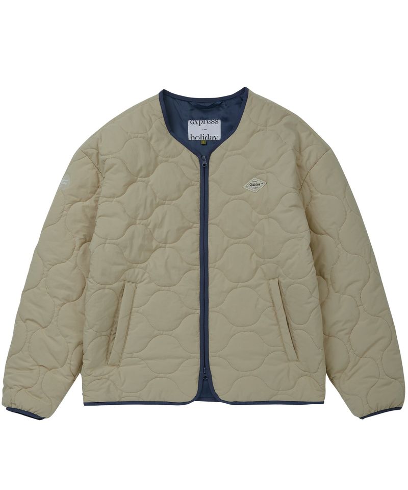 Wave Quilting Jacket_Beige