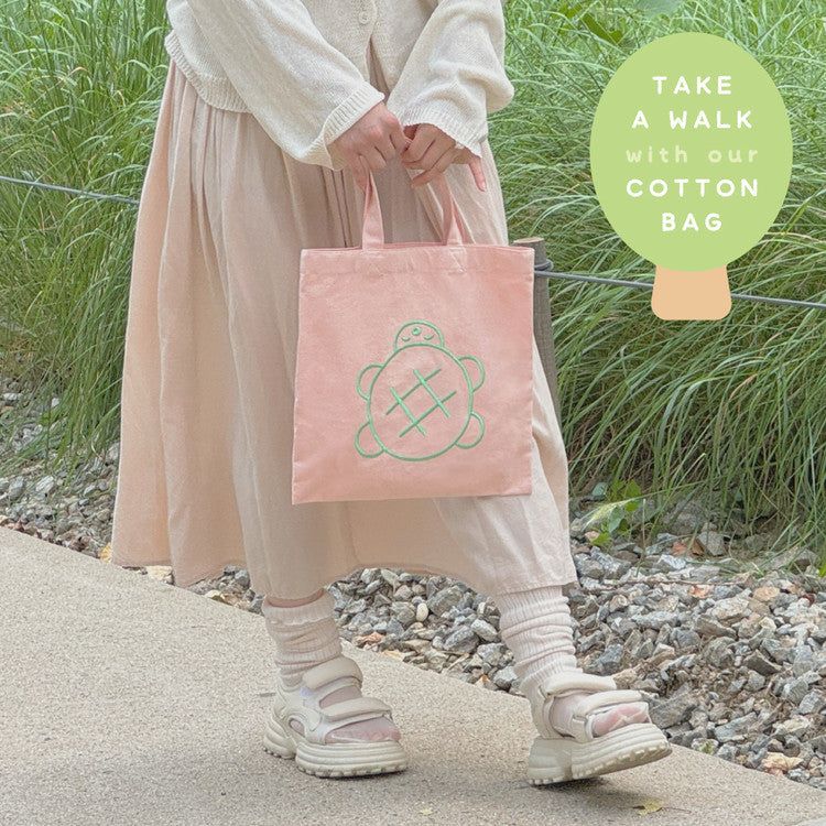 A Walk - Cotton Bag [Melonpan Turtle]