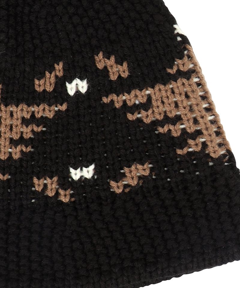 EAGLE KNIT BUCKET HAT