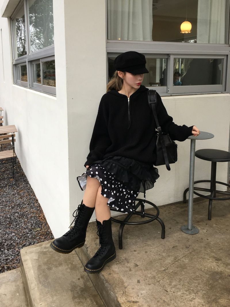 Popo Dot Frill Skirt (2c)