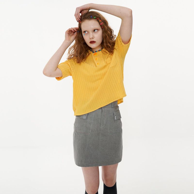 Knit Shirt [Yellow]