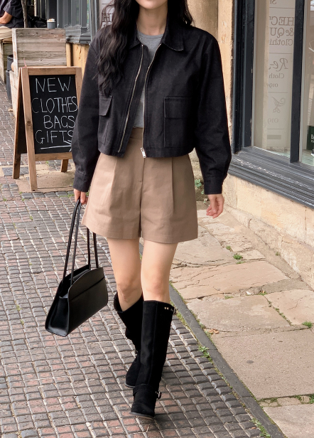 Belt Suede Long Boots