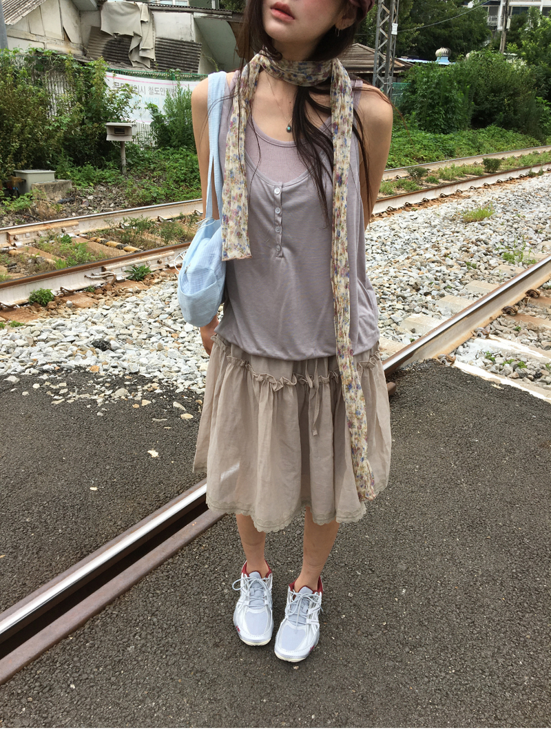 Airy Blossom Scarf (2color)