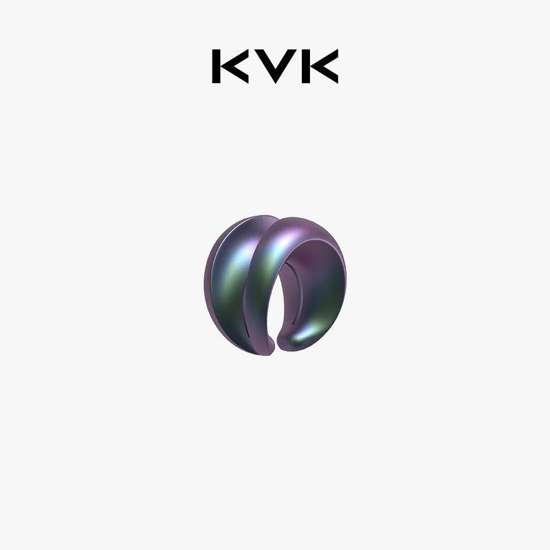 KVK（ケーブイケー）の「KVK ザヴォイド ワームホールネットワークシリーズレアイヤーカフ (シングル)（アクセサリー）」