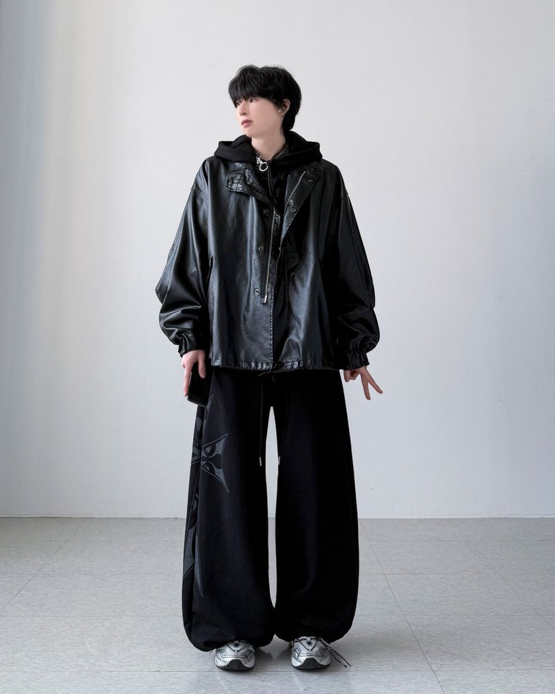 Pheno Washed Leather Parka