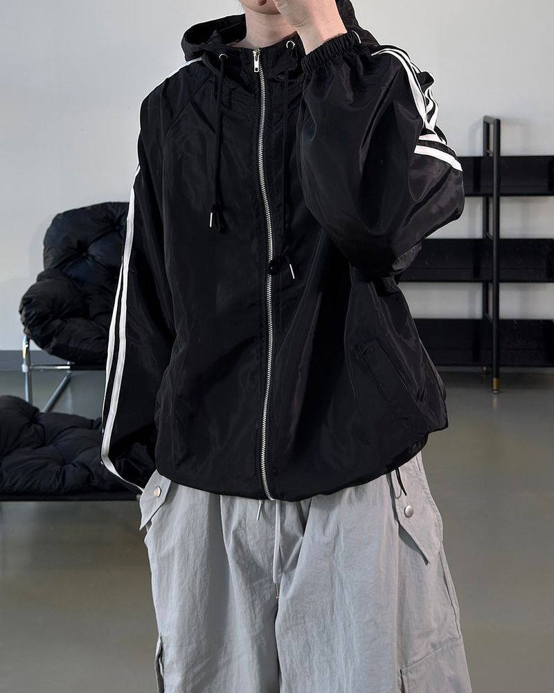Dian Lightweight Hood Track Windbreaker