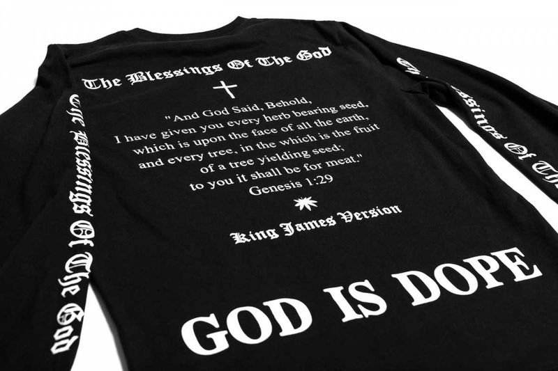 TZ God is Dope LS Tee - Black