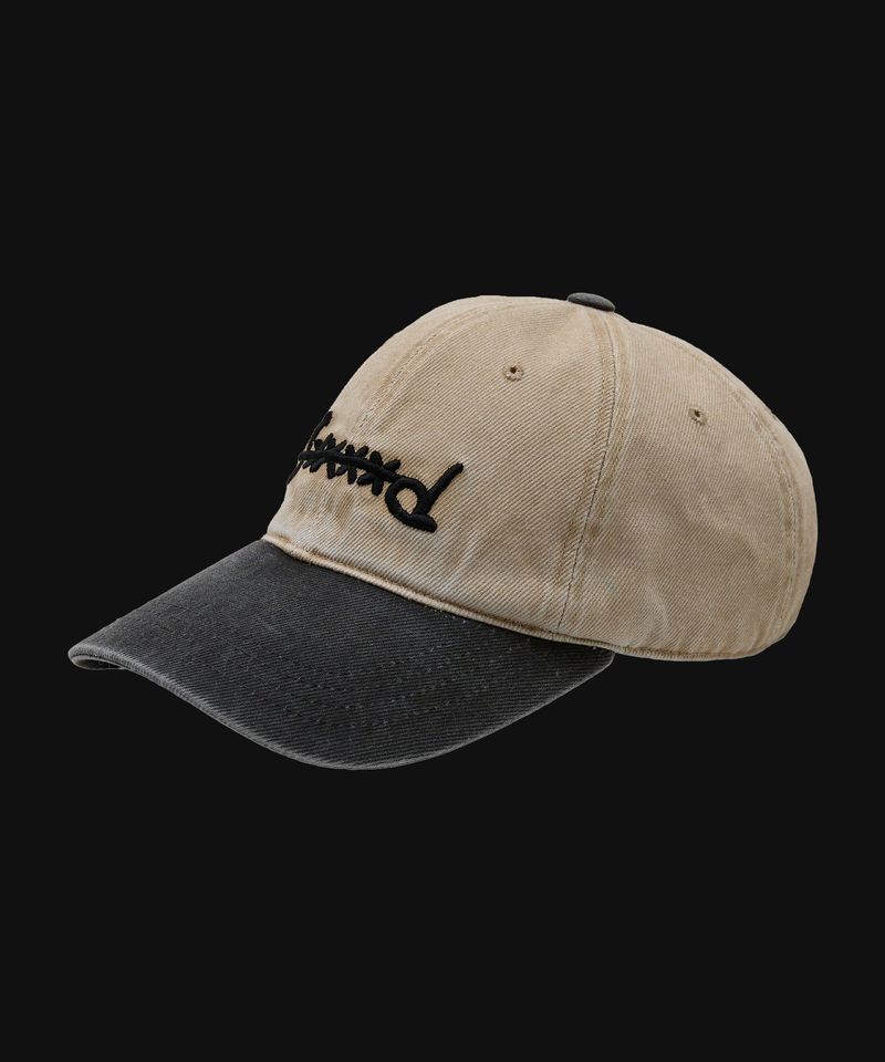 F****D SIGN STRAPBACK WASHED -SAND/CHARCOAL-