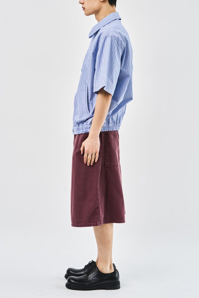 Tar Dyeing Bermuda Denim (2color)