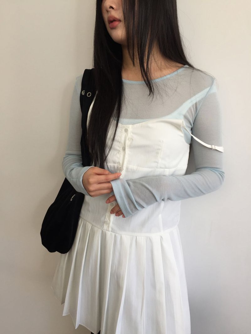 Leti Eyelet Shirring Bag (2color)