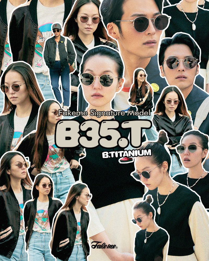 [FAKEME] B35T RGD B-titanium sunglasses